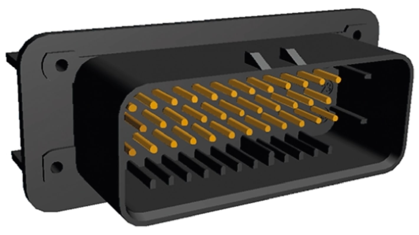 TE Connectivity, AMPSEAL Automotive Connector Plug Black Panel Mount 35 Way, Solder Termination 1-776180-1