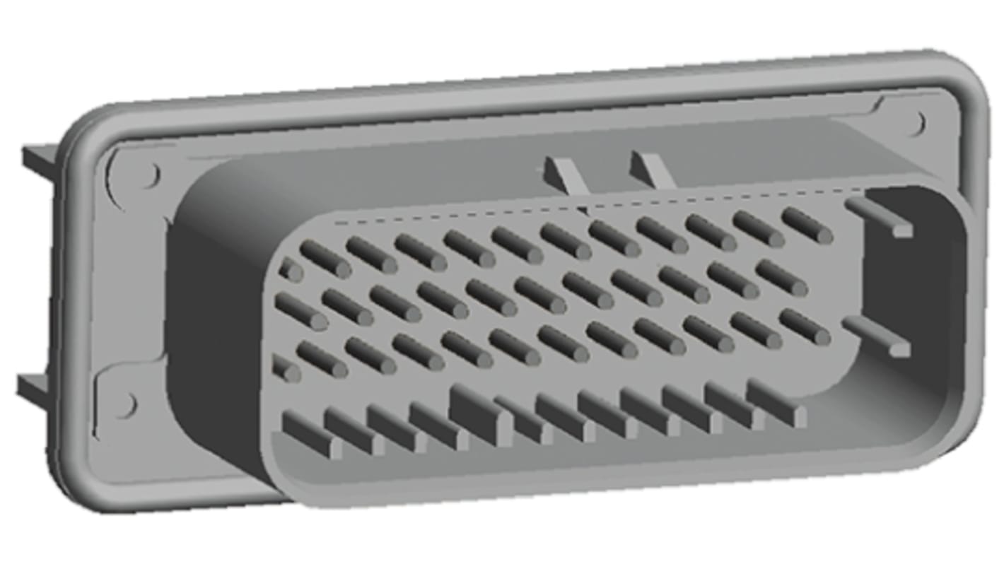 TE Connectivity, AMPSEAL Automotive Connector Plug Grey Panel Mount 35 Way, Solder Termination 776163-4