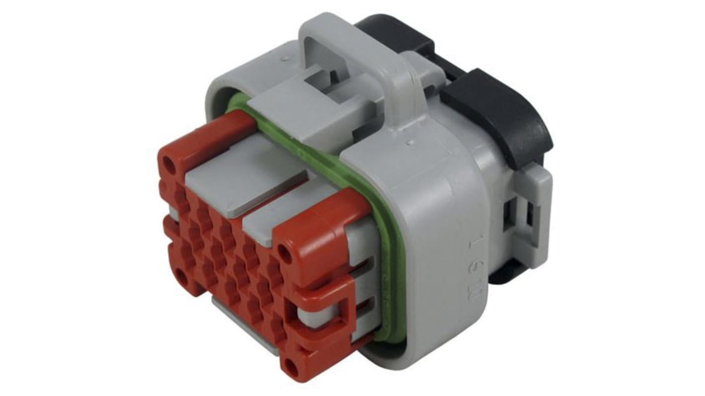 Connettore automotive TE Connectivity, Maschio, 14 vie, 3 file, Montaggio su cavo