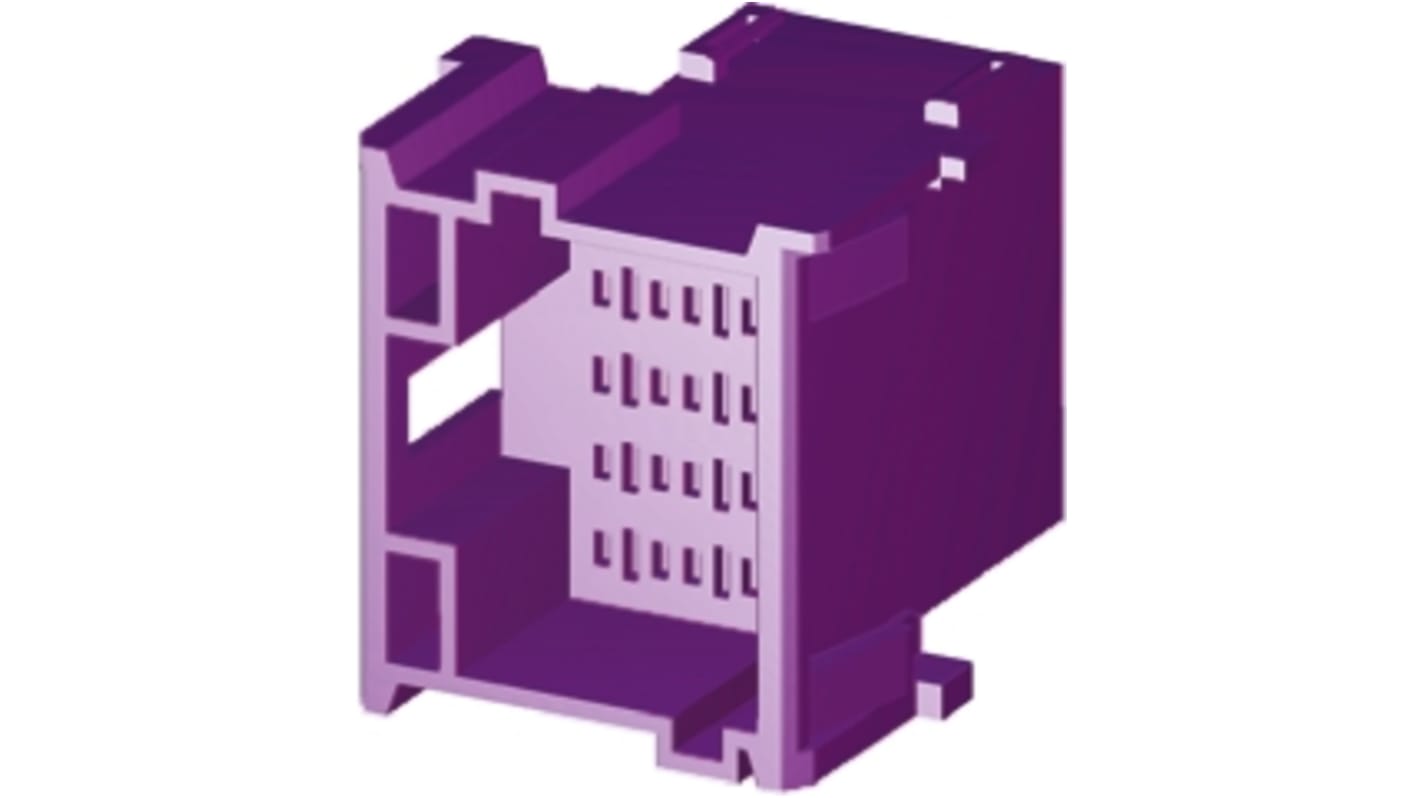 TE Connectivity, Timer Automotive Connector Plug Purple 15 Way 4-967628-1