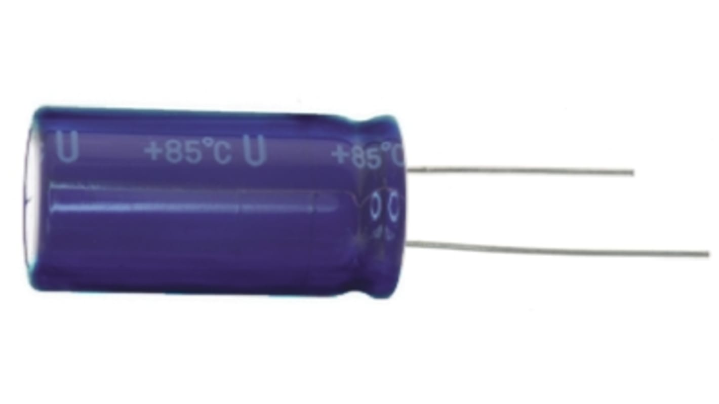 Panasonic SU, THT Aluminium-Elektrolyt Kondensator 4.7μF ±20% / 50V dc, Ø 5mm x 11mm, +85°C