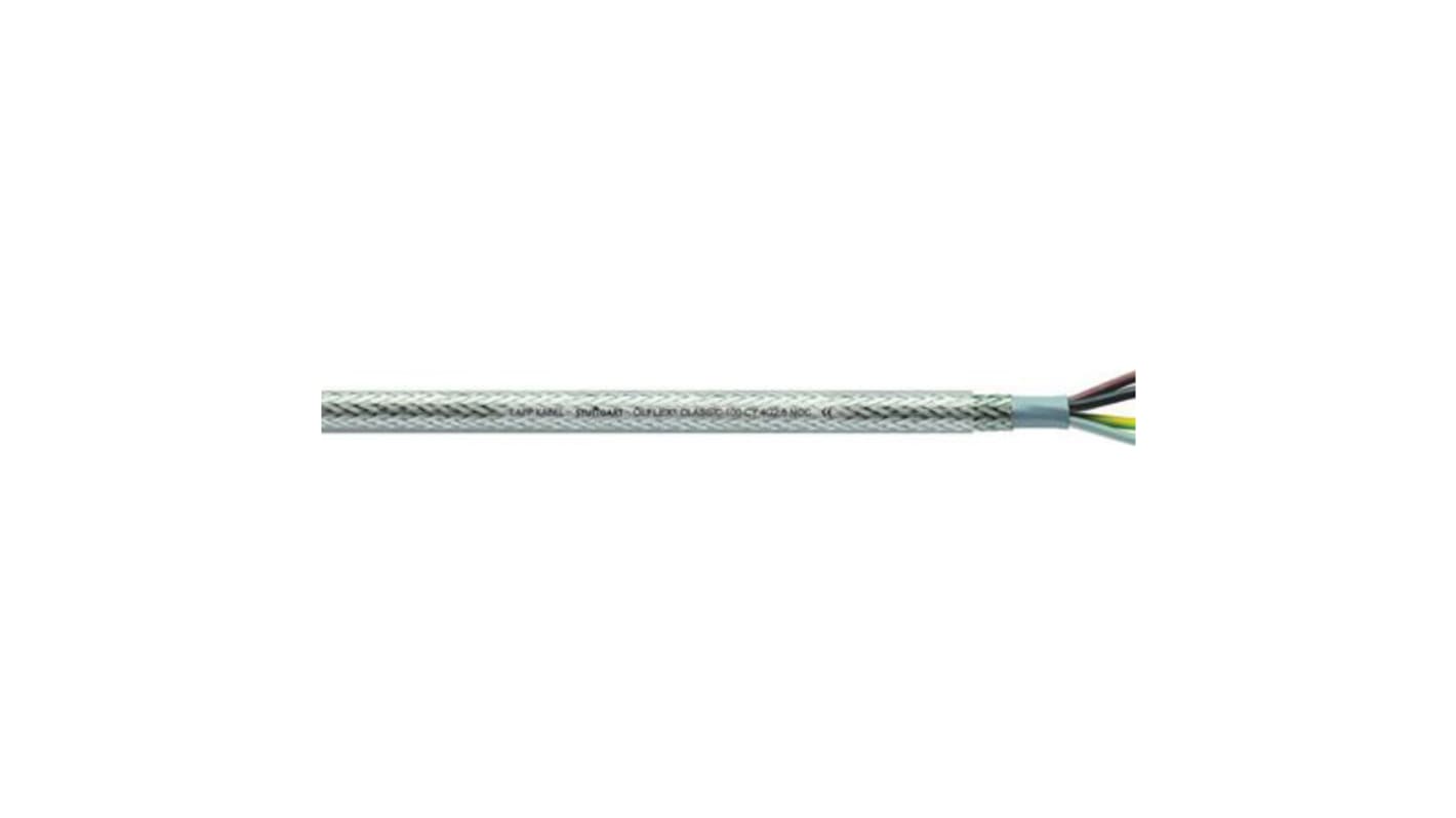 Lapp ÖLFLEX CLASSIC 100 CY Control Cable, 2 Cores, 0.5 mm², CY, Screened, 50m, Transparent PVC Sheath, 20 AWG