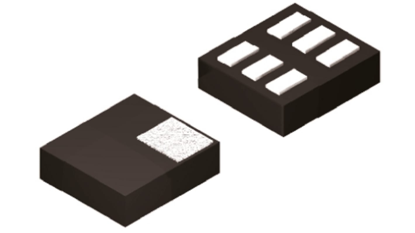 onsemi NCP1529MUTBG, 1-Channel, Step Down DC-DC Converter, Adjustable, 1mA 6-Pin, UDFN