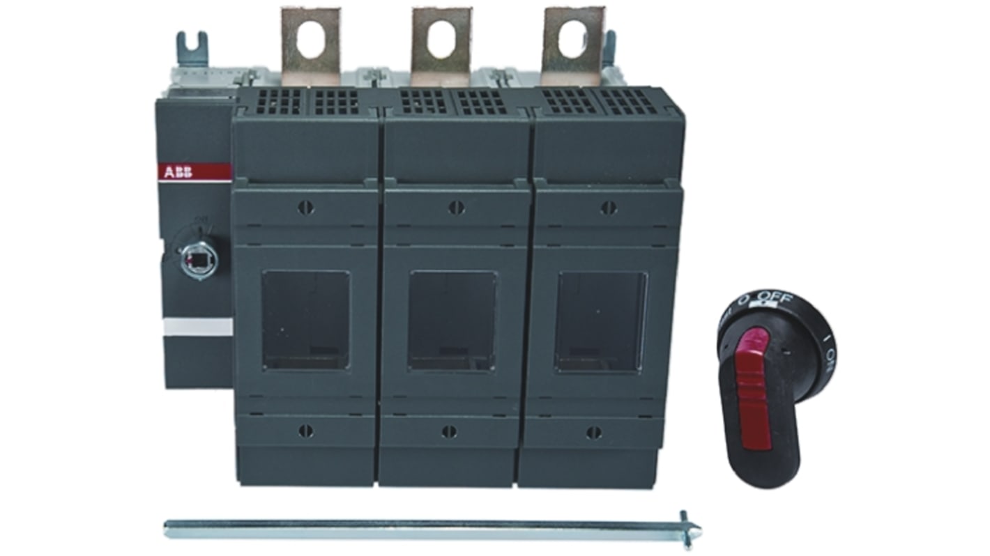 ABB 熔断器式隔离开关, 3极, 最大250A, DIN导轨安装, 3相, B1-B3熔断器