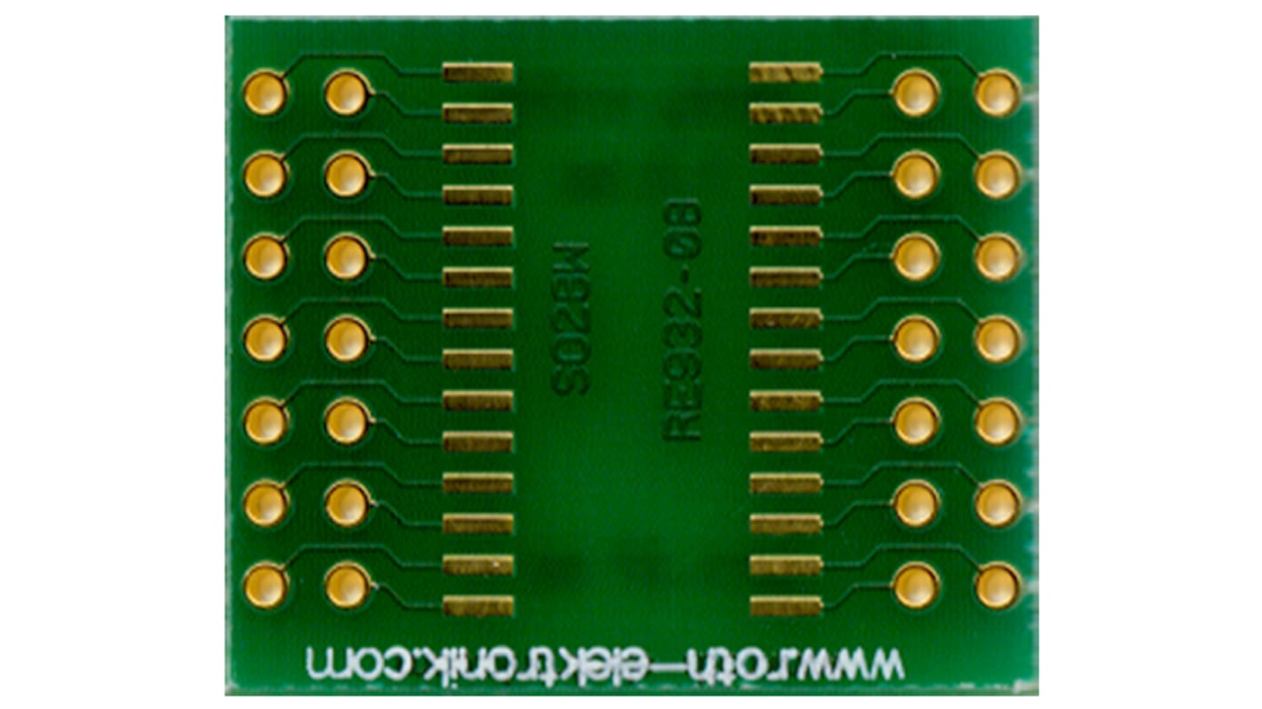 RE932-08, Double Sided Extender Board Multi Adapter Board FR4 25.4 x 21.27 x 1.5mm