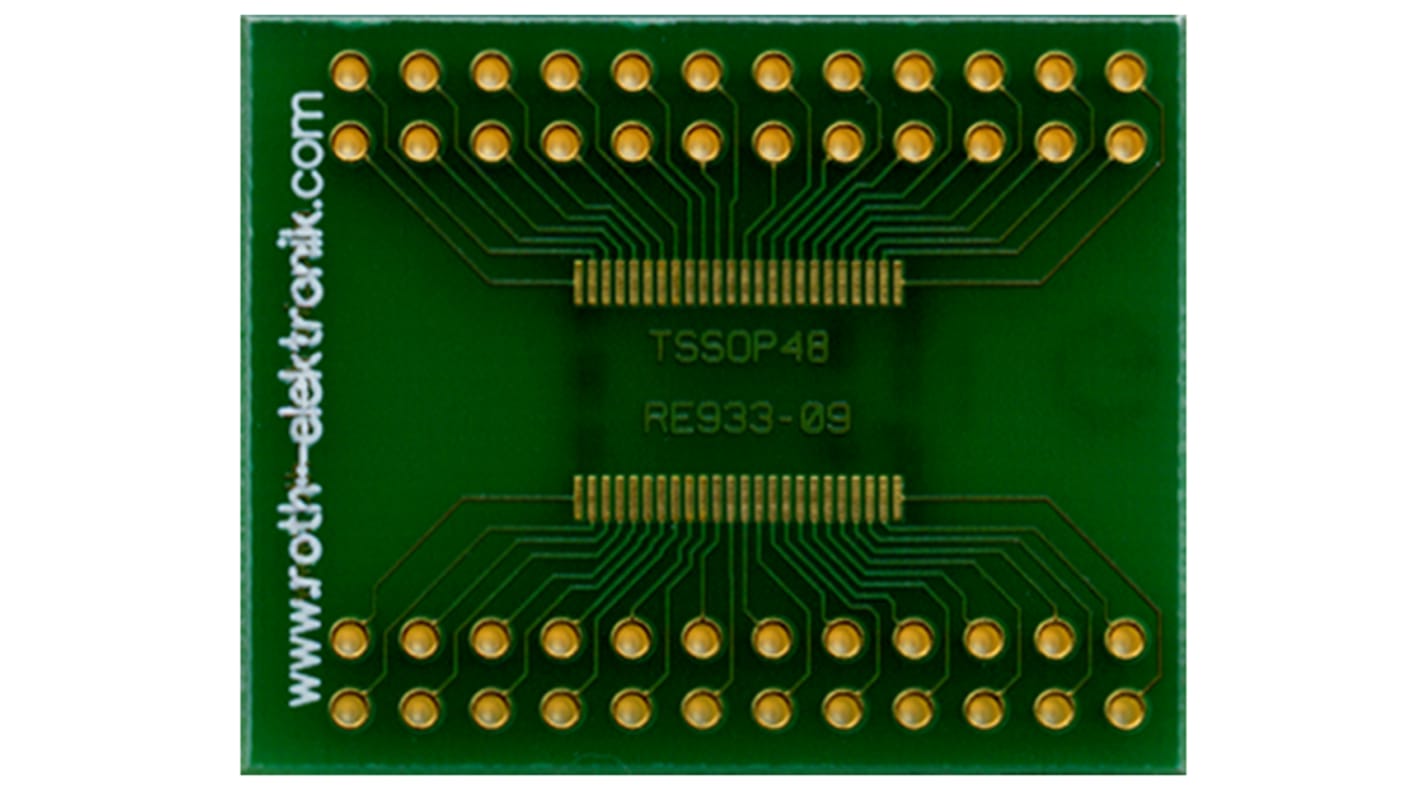 Roth Elektronik Multi-Adapter-Platine FR4 Epoxid Glasfaser-Laminat 35μm 2-seitig 33.97 x 27.31 x 1.5mm TSSOP