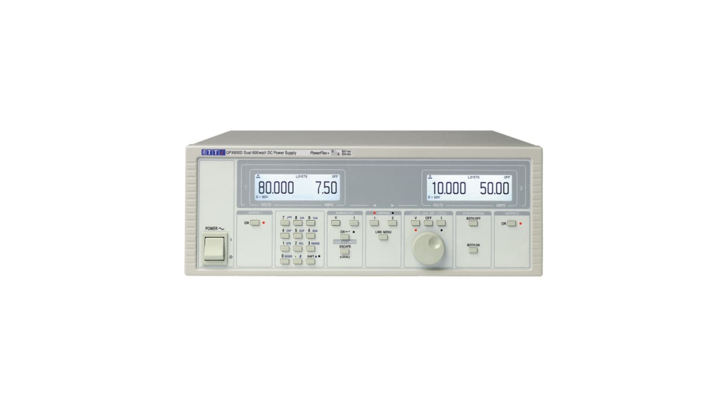 Aim-TTi Digital Bench Power Supply, 0 → 80V, 0 → 50A, 2-Output, 600W - UKAS Calibrated