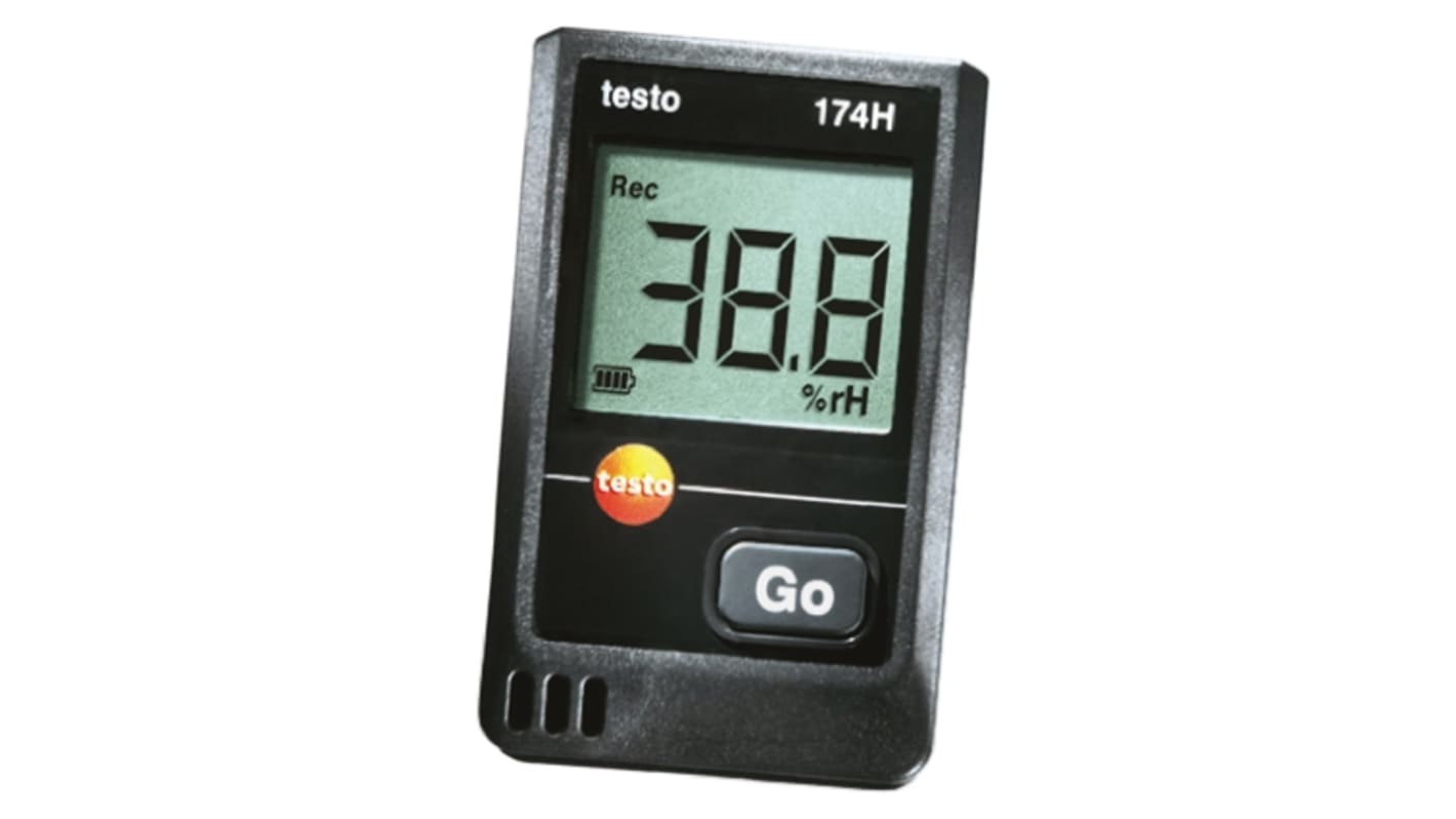 Testo 2-Kanal Temperatur Datenlogger, -20°C → +55°C, Sensor K, T, ISO-kalibriert