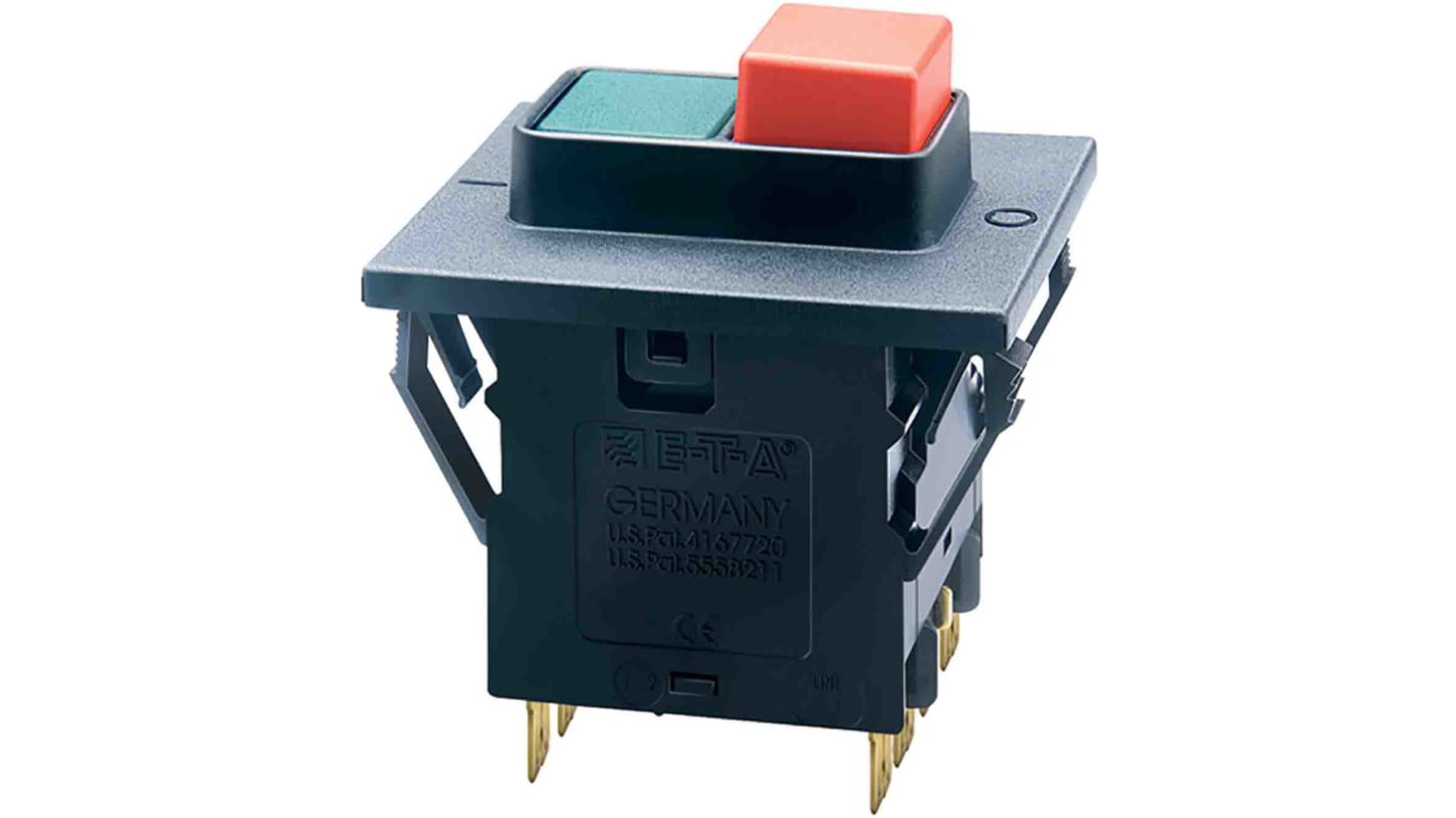 ETA Thermal Circuit Breaker - 3140 3 Pole 230V Voltage Rating Snap In, 16A Current Rating