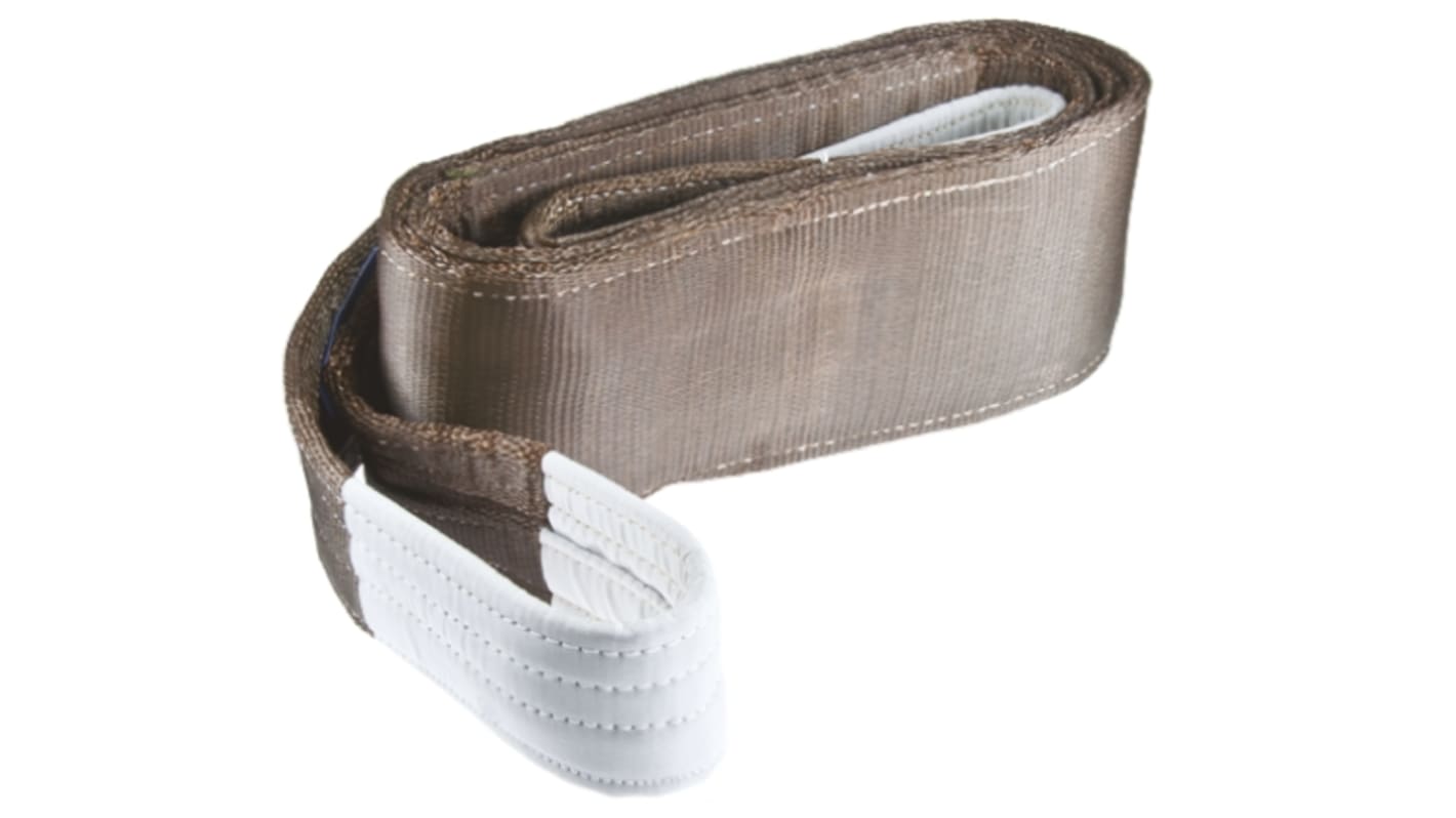 RS PRO 6m Brown Lifting Sling Webbing, 6t
