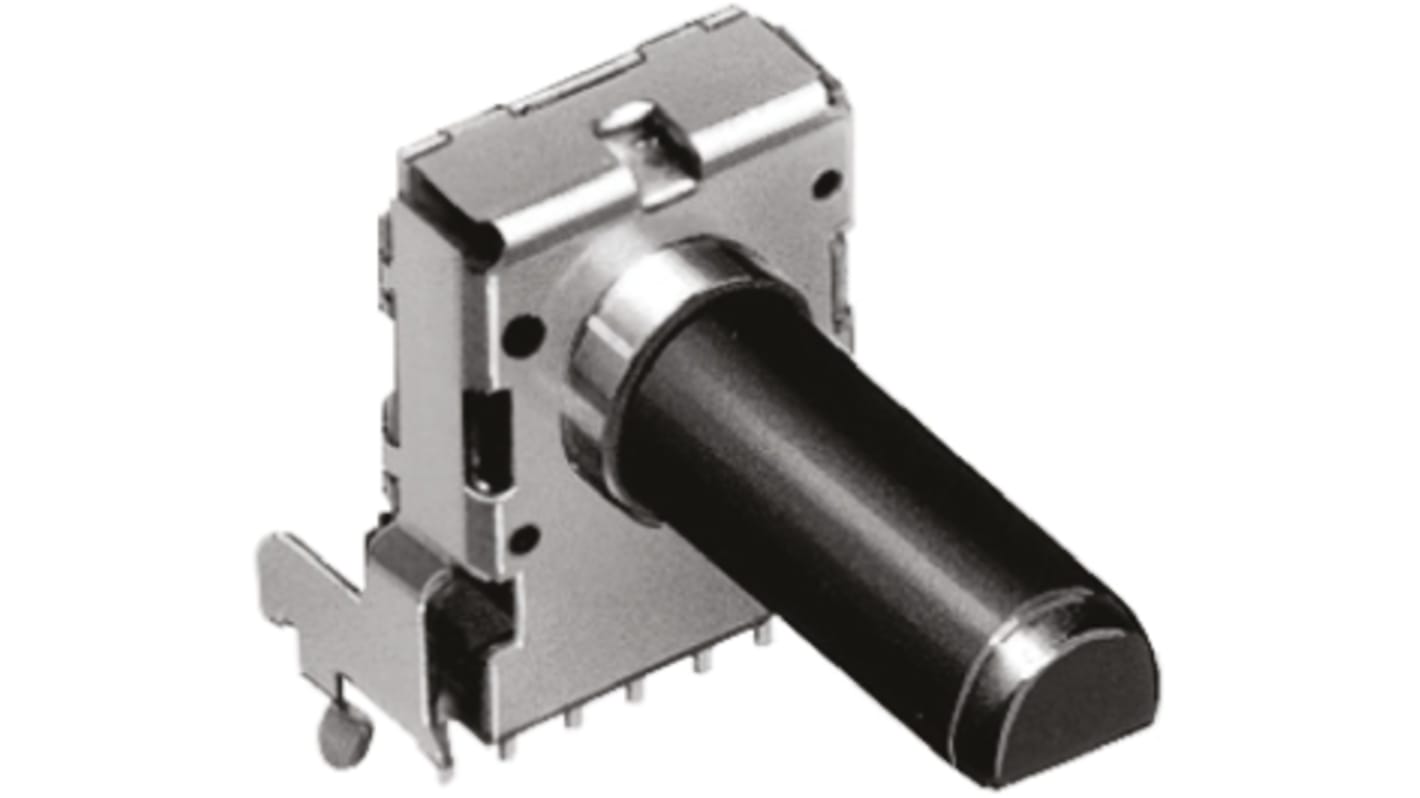 Alps Alpine RK12L 10kΩ Rotary Potentiometer 2-Gang Through Hole, RK12L1210C0R