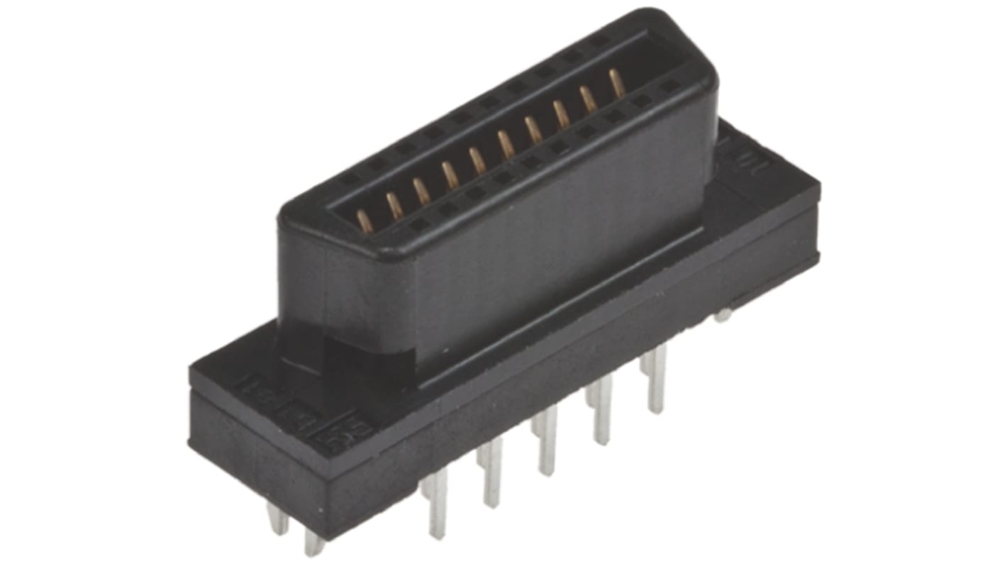 Hirose FX2 Series Straight Through Hole Mount PCB Socket, 52-Contact, 2-Row, 1.27mm Pitch, Solder Termination