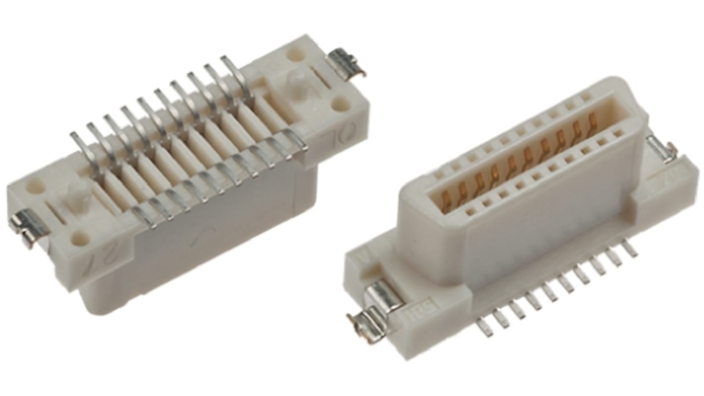 Hirose FX2 Series Straight Surface Mount PCB Socket, 68-Contact, 2-Row, 1.27mm Pitch, Solder Termination