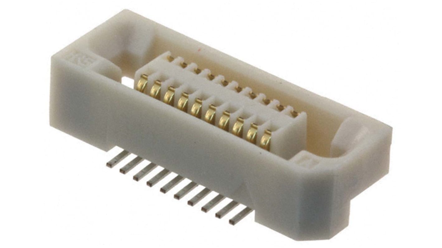 Gniazdo PCB 20 -pinowe 2 -rzędowe raster: 0.8mm typu płytka – płytka Prosty SMD