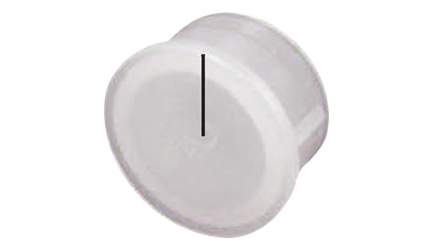 RS PRO 6mm Translucent Potentiometer Knob Cap