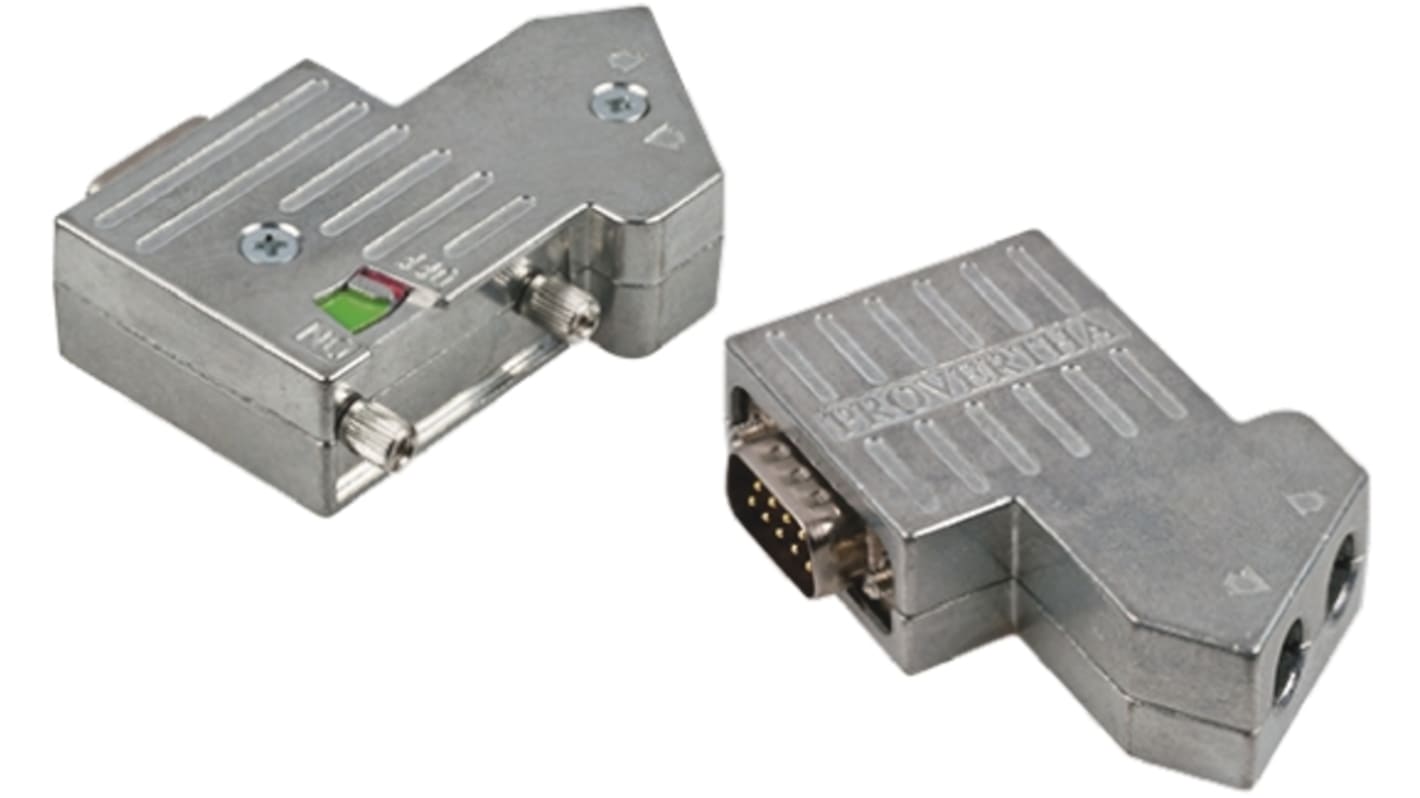Provertha 40 9 Way Cable Mount D-sub Connector Socket, 15.5mm Pitch