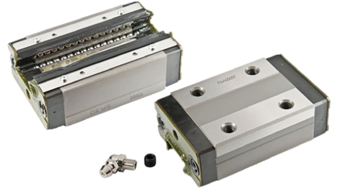 THK 23mm轨宽直线导轨滑块, 83mm长 x 48mm宽, 动态20.3kN, 静态39.5kN