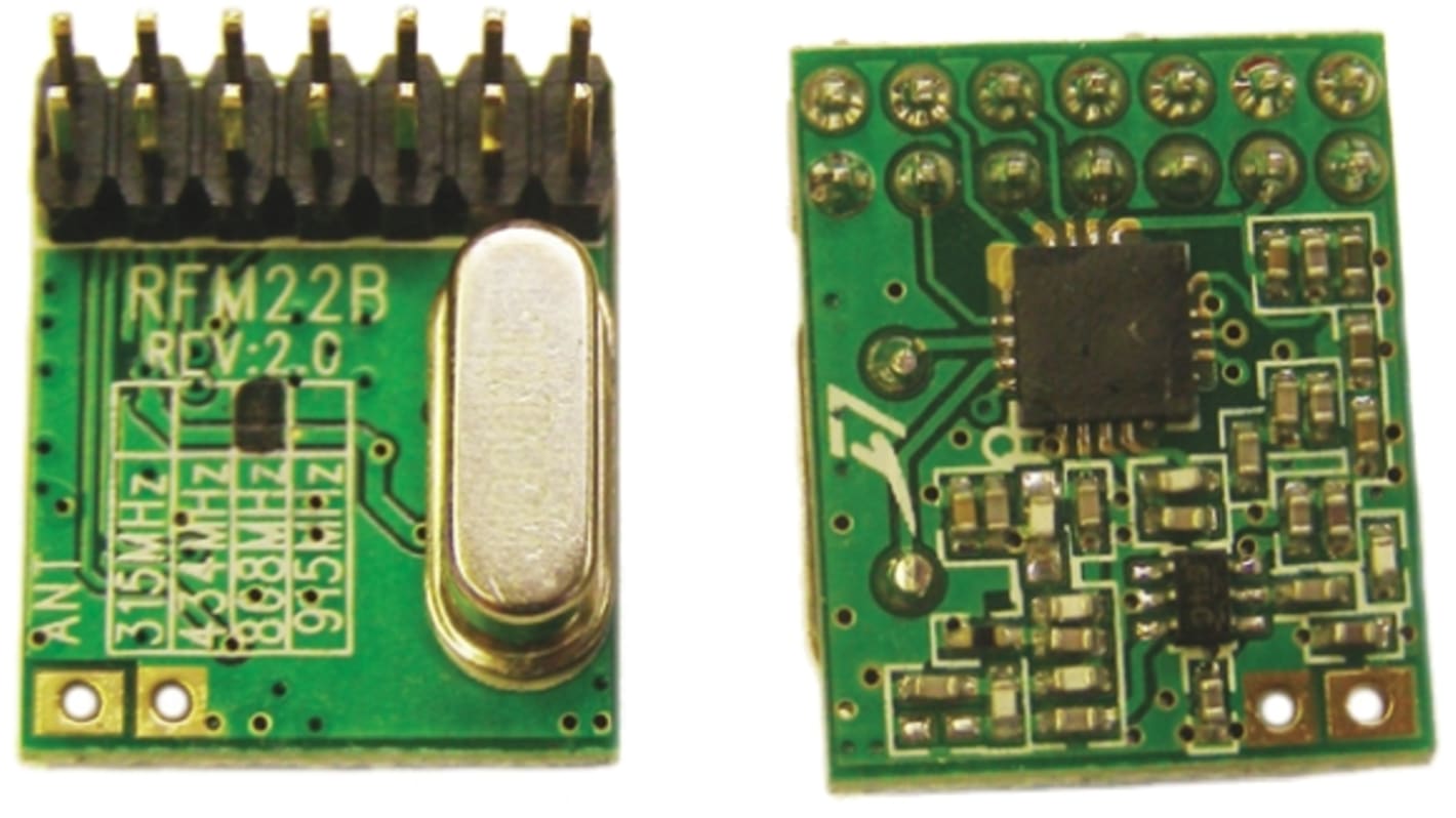 HopeRF HF-Modul 868MHz bis 256Kbit/s FSK, GFSK, OOK moduliert SPI, 1.8 → 3.6V