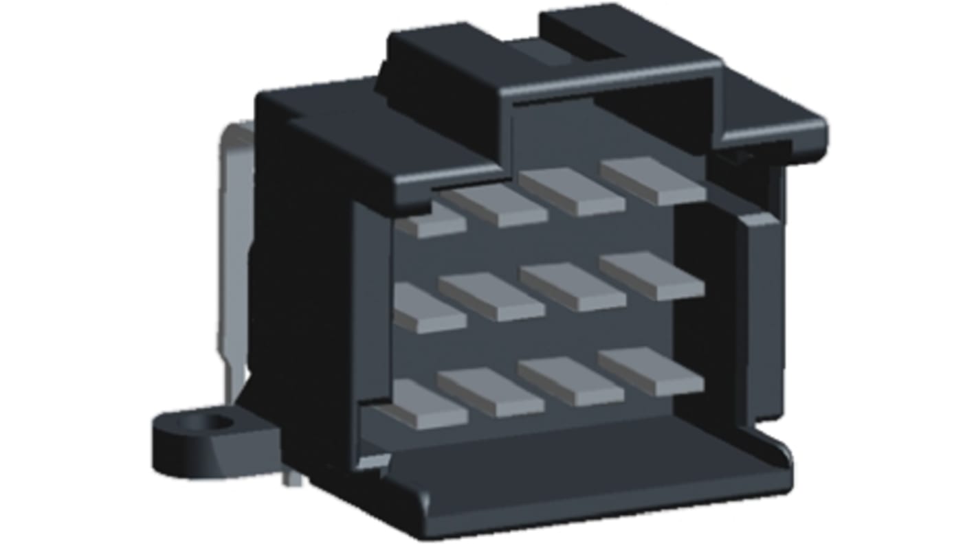 Conector de automoción TE Connectivity Timer de 12 vías en 3 filas, terminación: Soldador