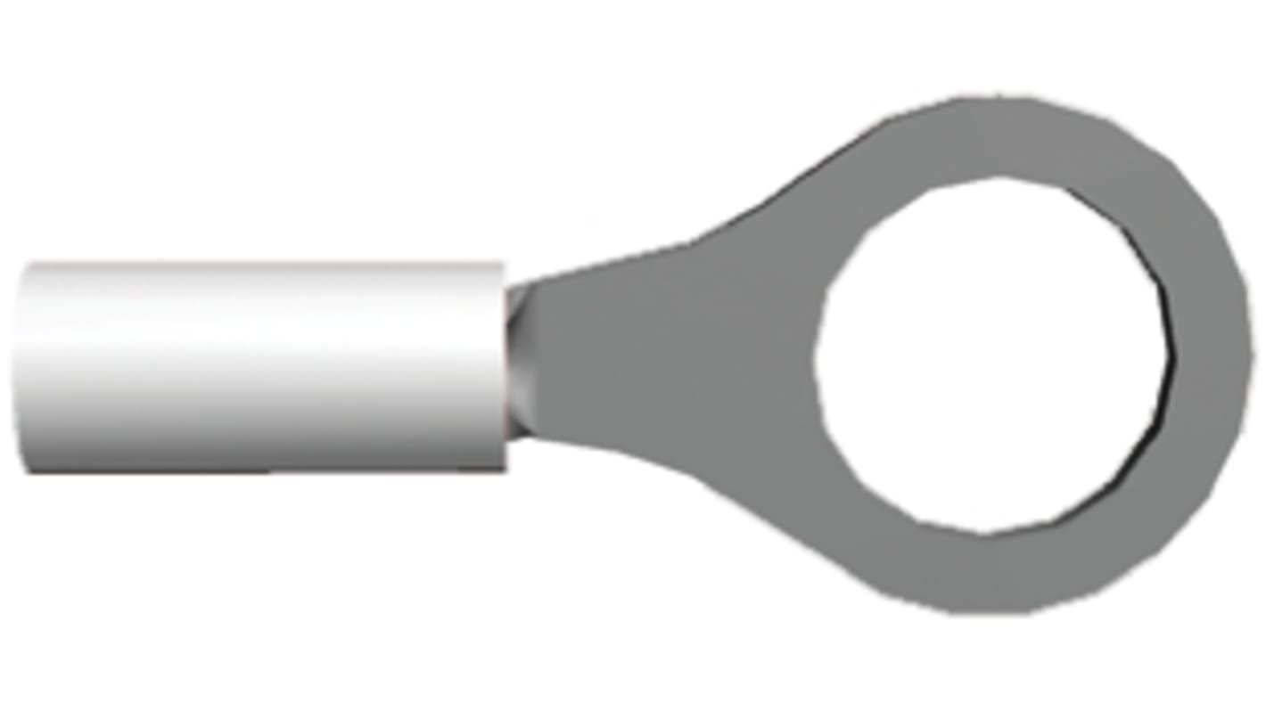 TE Connectivity 绝缘铜线鼻子, M5螺栓, 0.5mm²线规, 天然色, PIDG系列