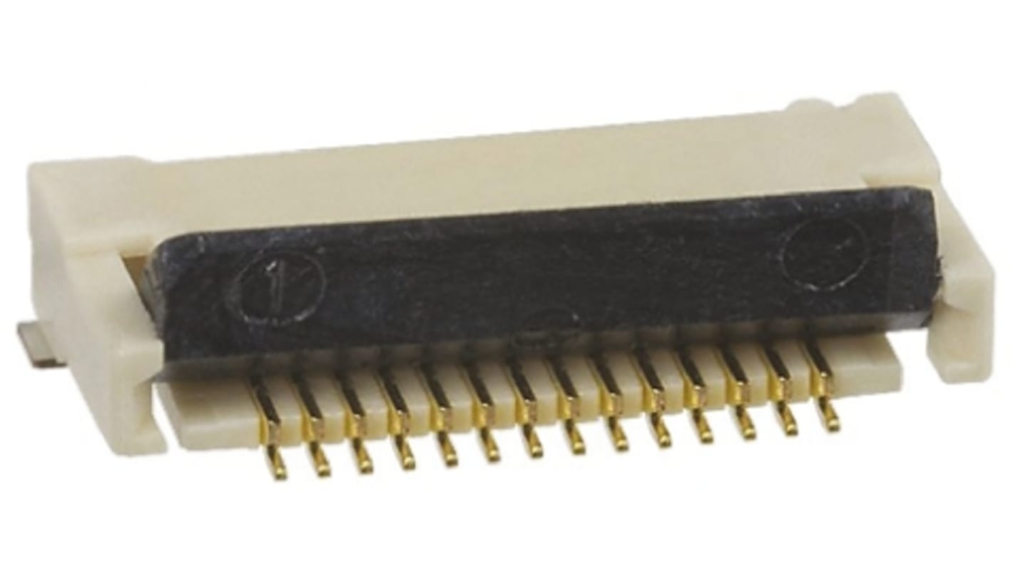 Konektor FPC, řada: XF2M, počet kontaktů: 14, počet řad: 1, rozteč: 0.5mm, orientace těla: Pravý úhel, Povrchová