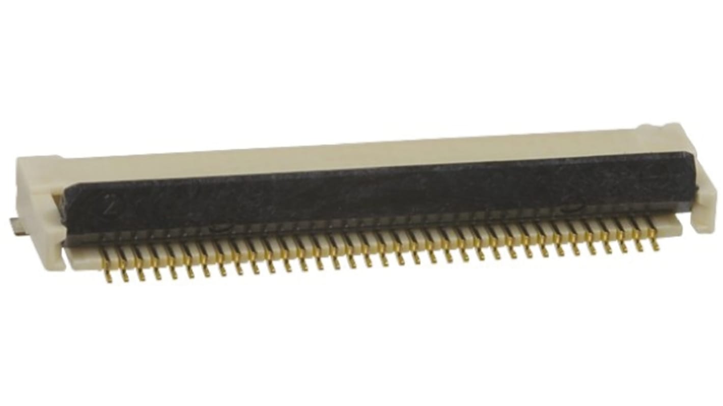 Omron FPC连接器, 母座, 35p, 0.5mm间距, 单排, SMT安装, 直角, 500mA, 50 V 交流/直流, XF2M系列