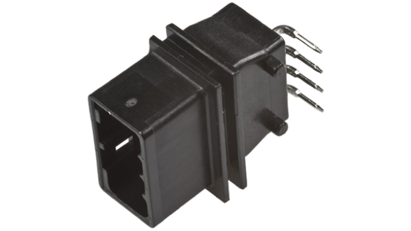 JAE, MX44 Automotive Connector Plug 4 Way, Solder Termination