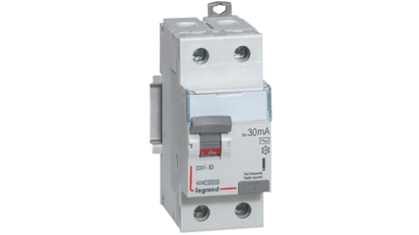 Interruptor diferencial Legrand, 63A Tipo AC, 1P+N Polos, 300mA DX
