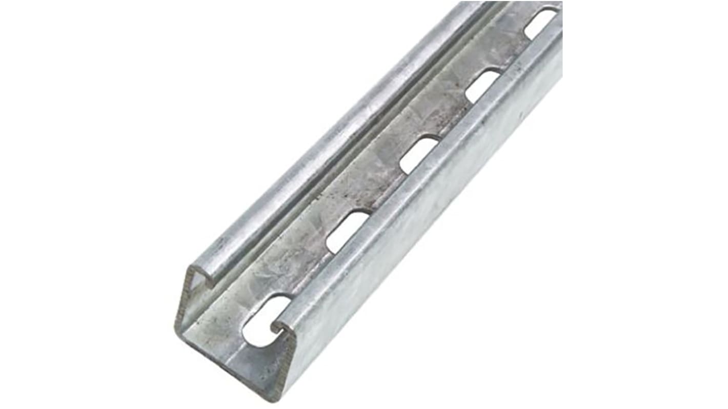 Unistrut Galvanisierter Stahl Kabelträgerschiene Geschlitzt 41 x 41mm, Länge 3m