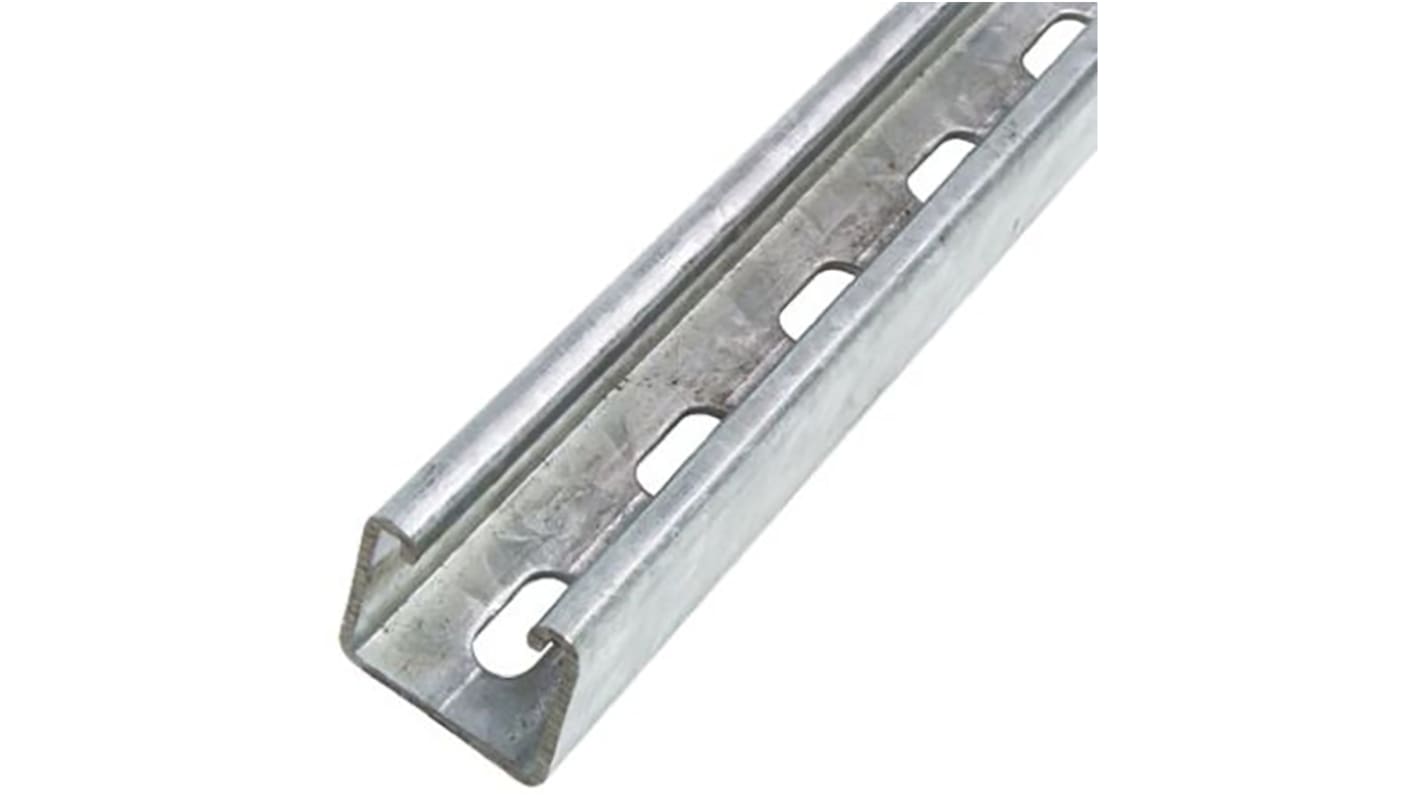 Profilato A taglio in Acciaio galvanizzato Unistrut, dimensioni 41 x 41mm, 3m di lunghezza