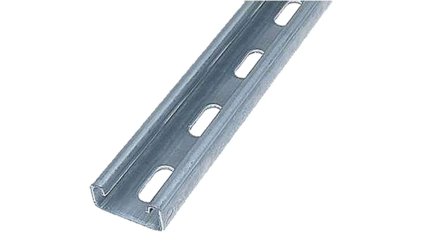 Profilato A taglio in Acciaio galvanizzato Unistrut, dimensioni 41 x 21mm, 3m di lunghezza, 1.91kg/m