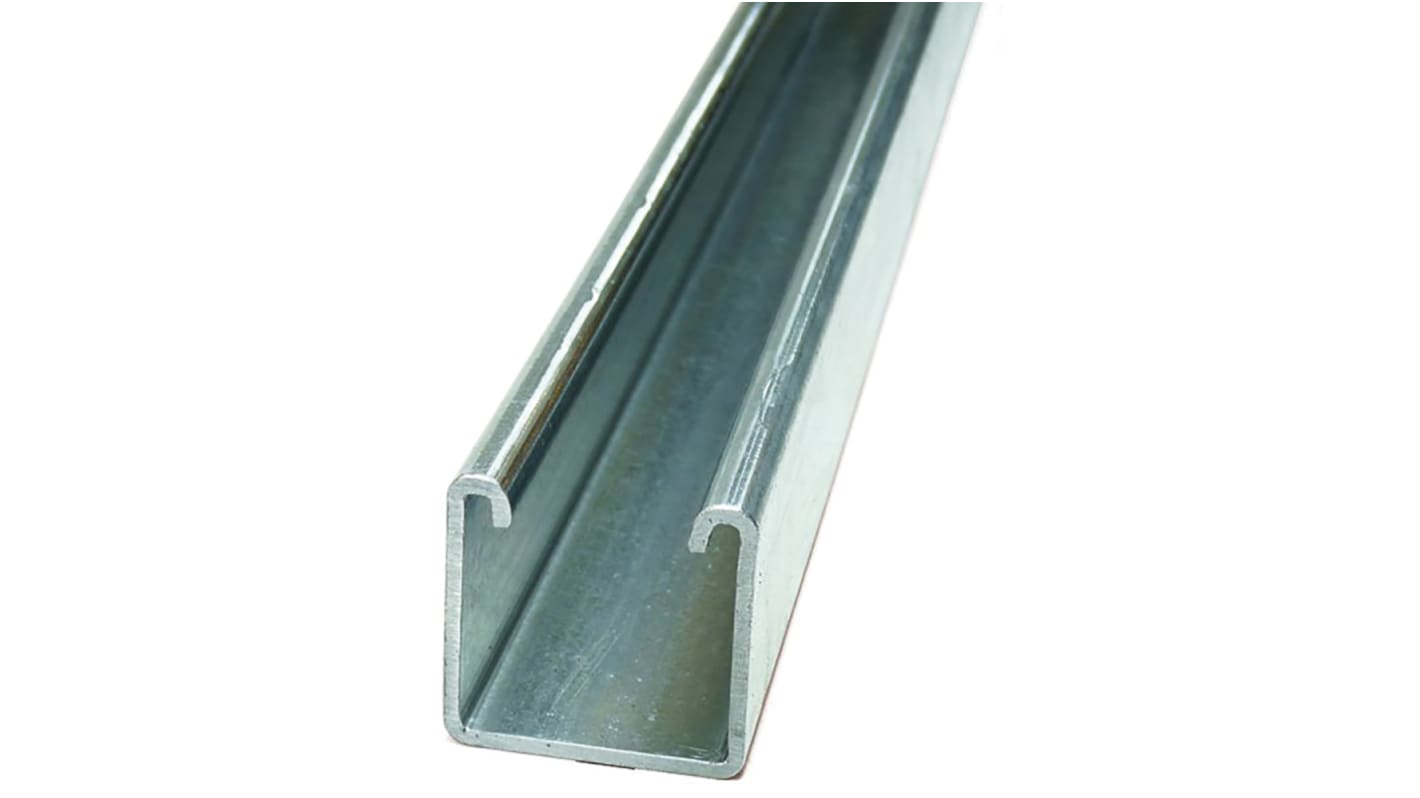 Unistrut Galvanised Steel 3m Channel Splice Support 1.91kg/m, Fits Channel Size 21 x 41mm