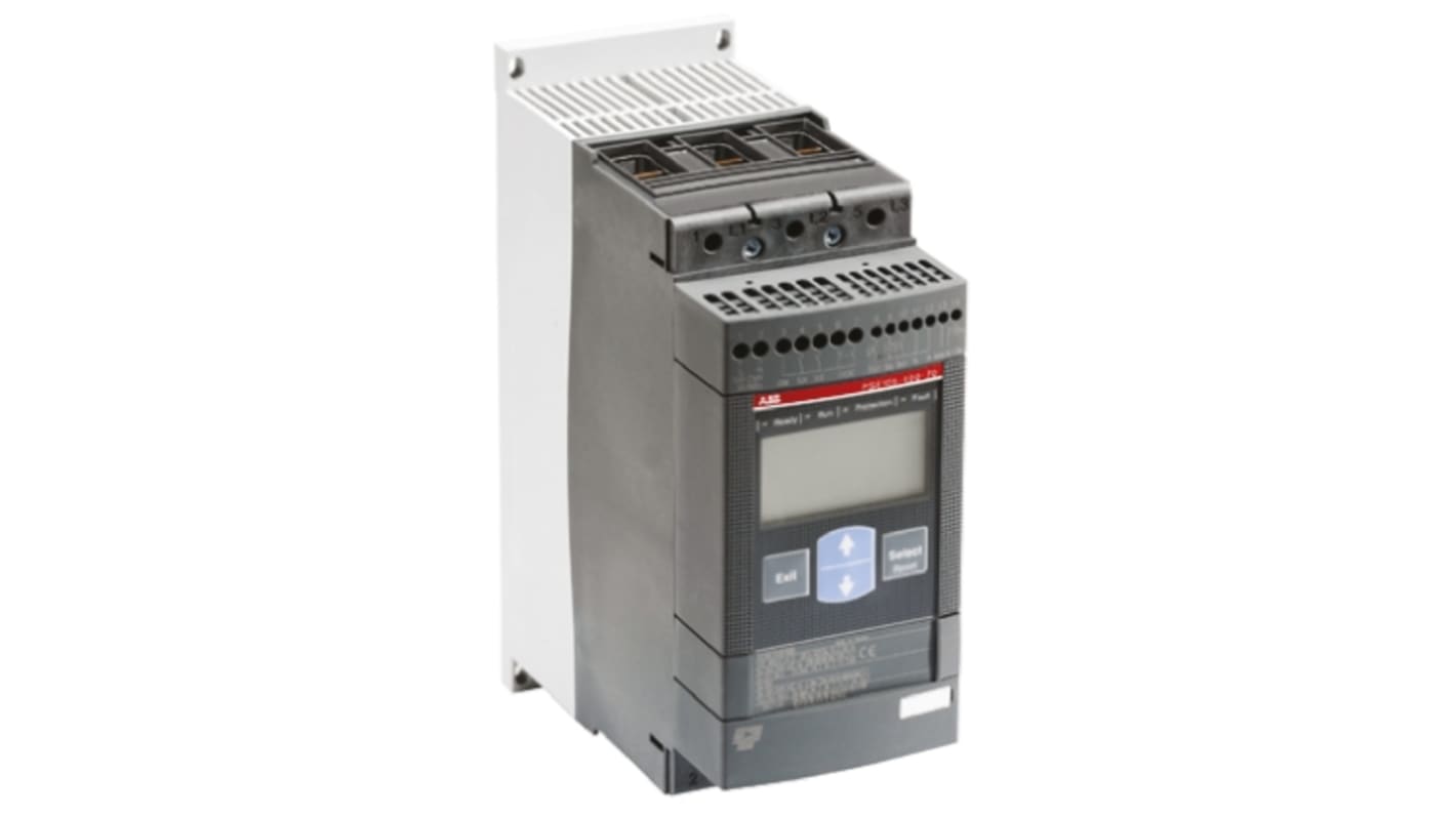 ABB 软启动器, 3相, 37 kW, 600 V 交流, 60 A, IP00, IP20, 245mm x 90mm x 185.5mm, PSE系列