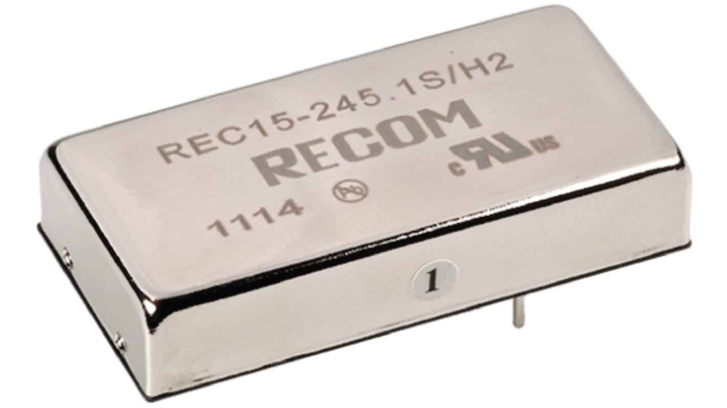 DC/DC converter,9-18Vi,+/-15Vo 500mA,15W