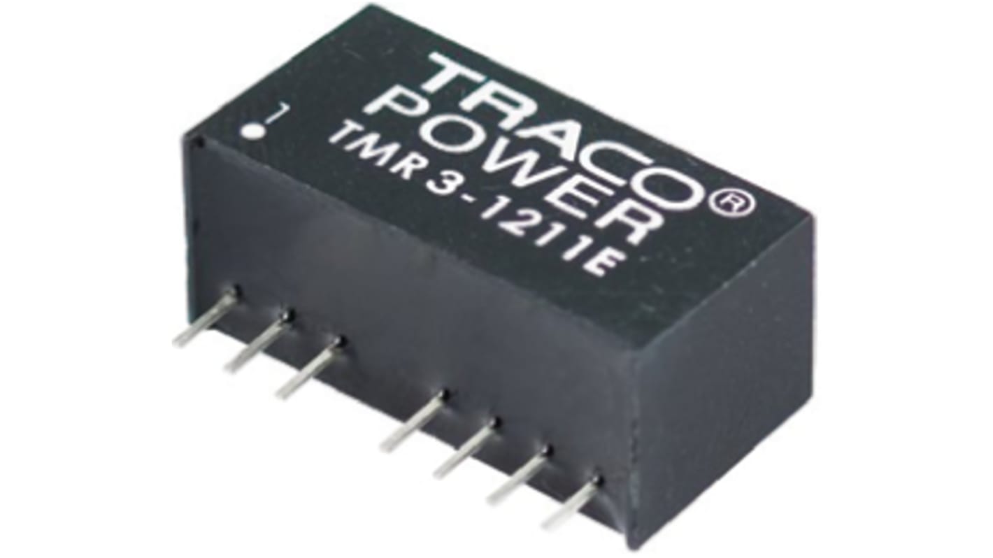 TRACOPOWER TMR 3E DC/DC-Wandler 3W 5 V dc IN, ±12V dc OUT / ±125mA Durchsteckmontage 1.5kV dc isoliert