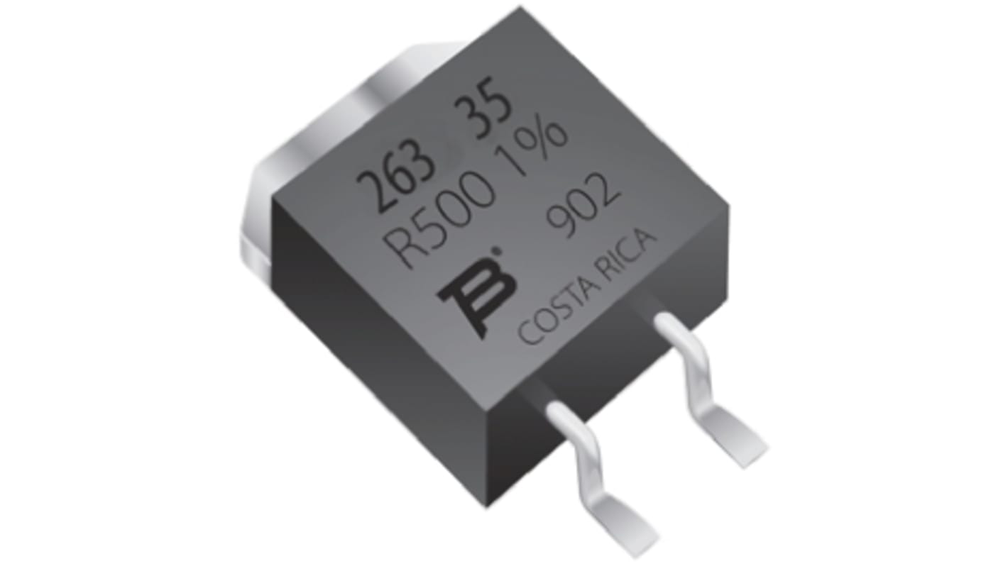 Bourns TO-263贴片电阻, 100Ω, 35W, ±5%容差, ±100ppm/°C, PWR263S-35系列