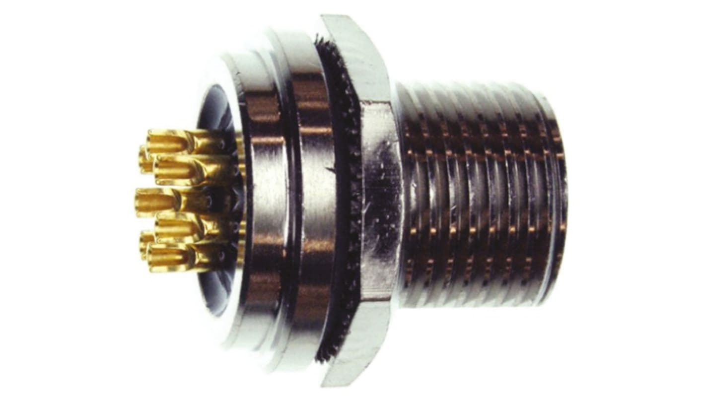 Switchcraft Connector, 7 Contacts, Panel Mount, Socket, Female, IP66, IP68, MINI-CON-X Series