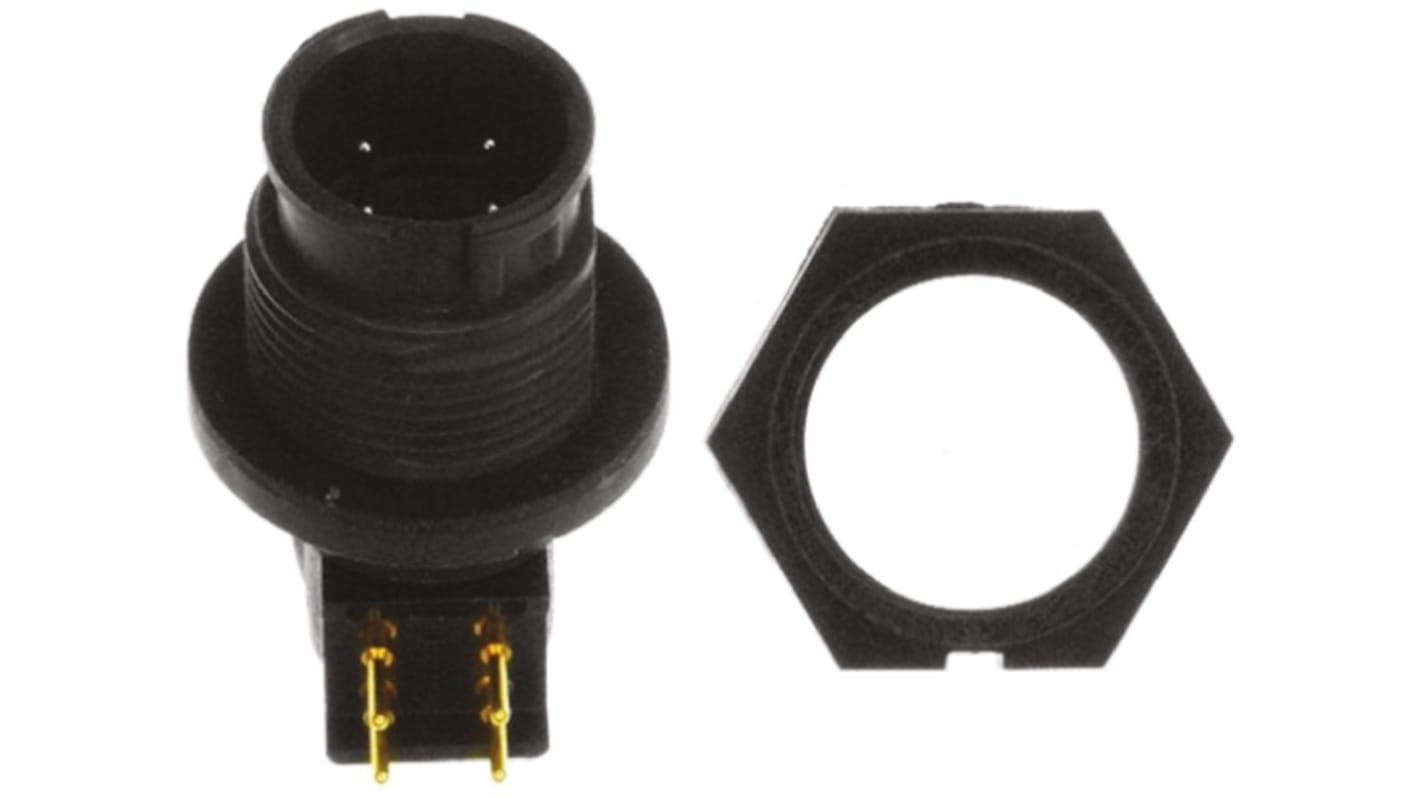 Switchcraft Circular Connector, 4 Contacts, Panel Mount, Plug, Male, IP68, IP69K, EN3 Series