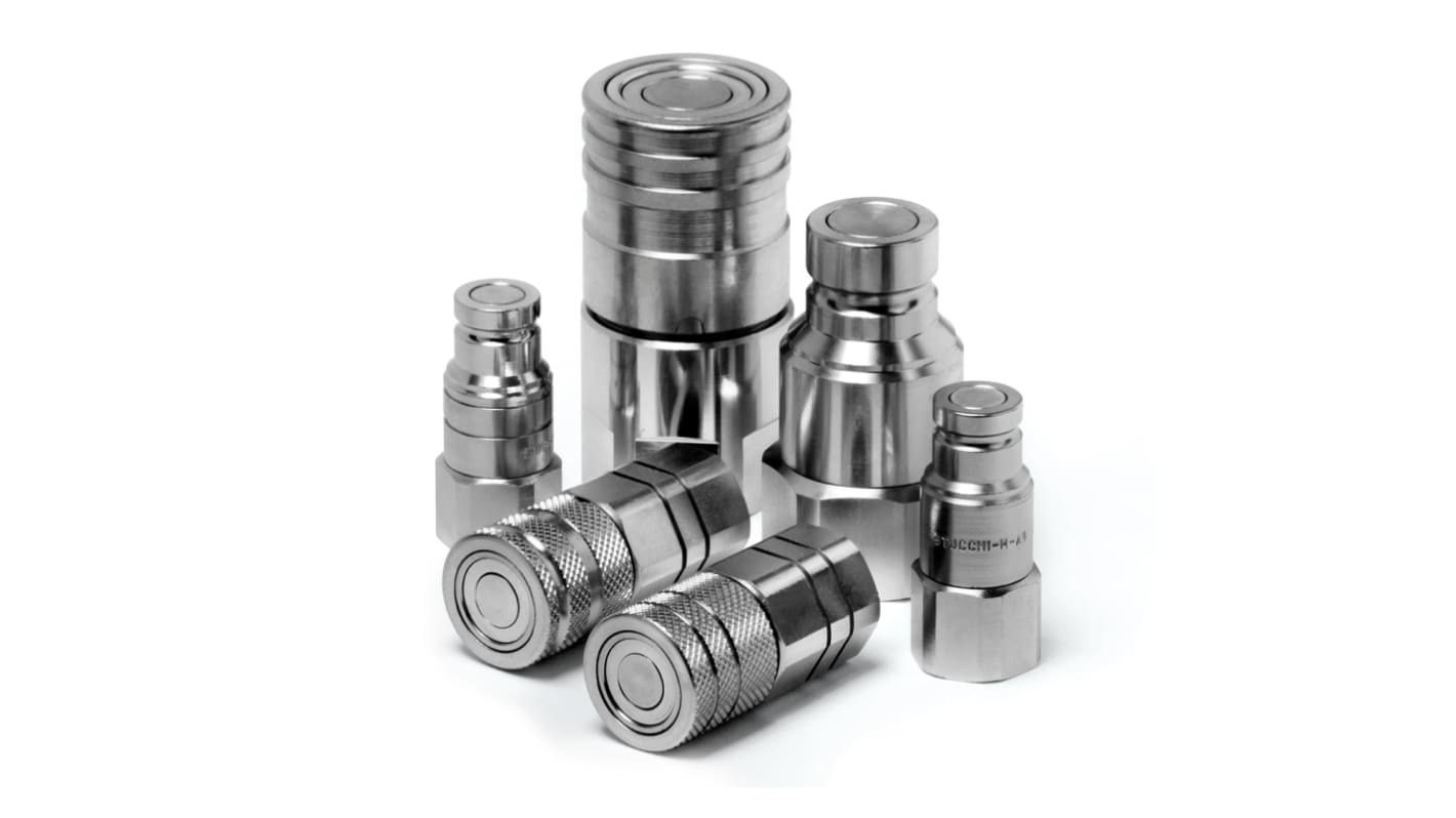 Raccord hydraulique rapide RS PRO, Mâle en Acier carbone 3/8pouces