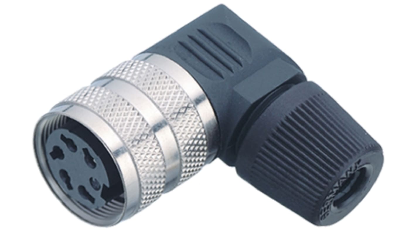 binder Circular Connector, 5 Contacts, Cable Mount, M16 Connector, Plug, Female, IP40, 682 Series