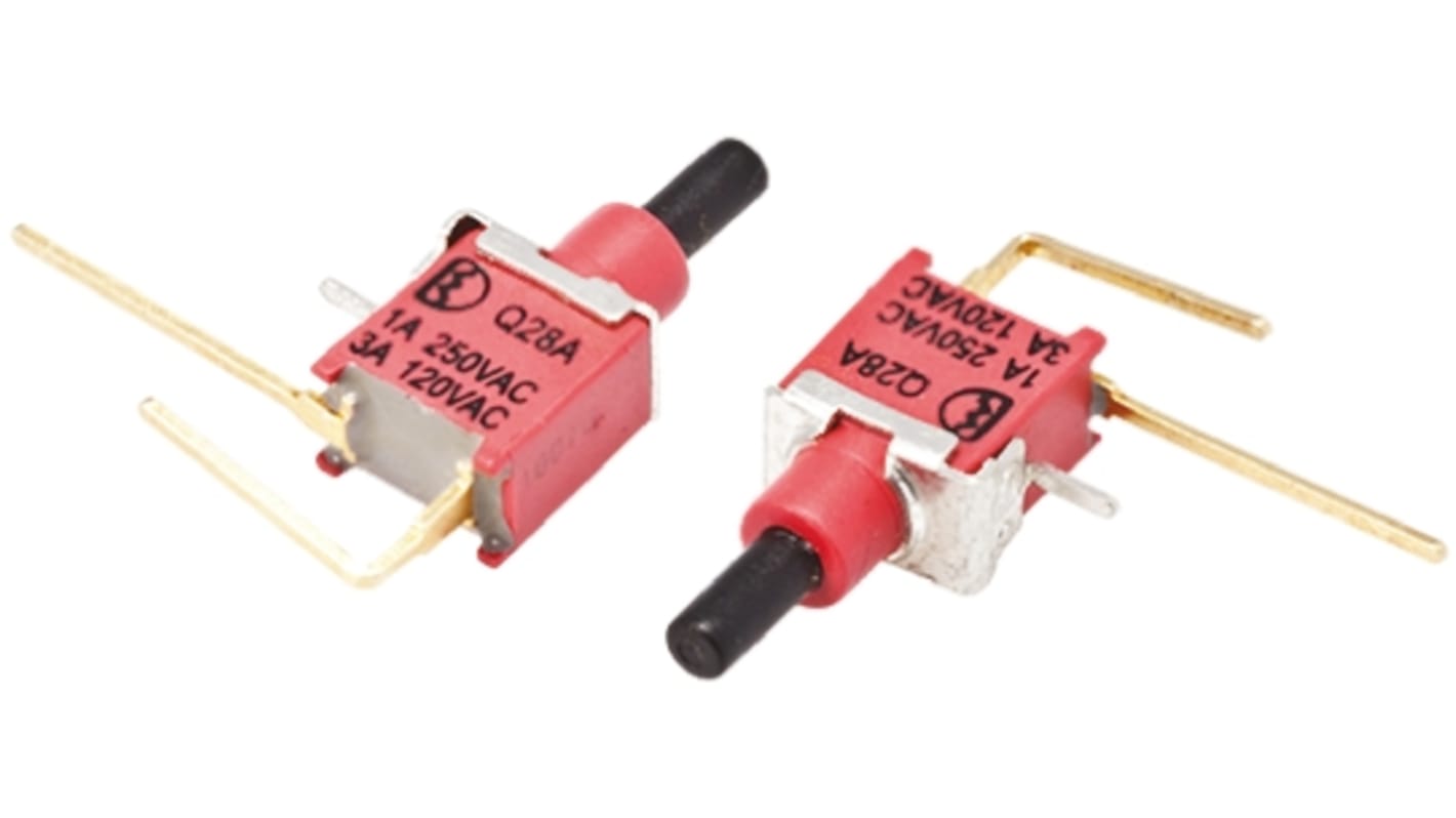 RS PRO 按钮开关, PCB安装, 瞬时操作, 单刀单掷, IP67