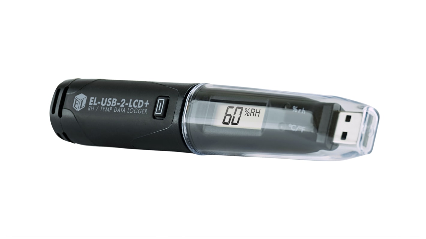 Lascar EL-USB-2-LCD+ Temperature & Humidity Data Logger, USB, 1 Input Channel(s)