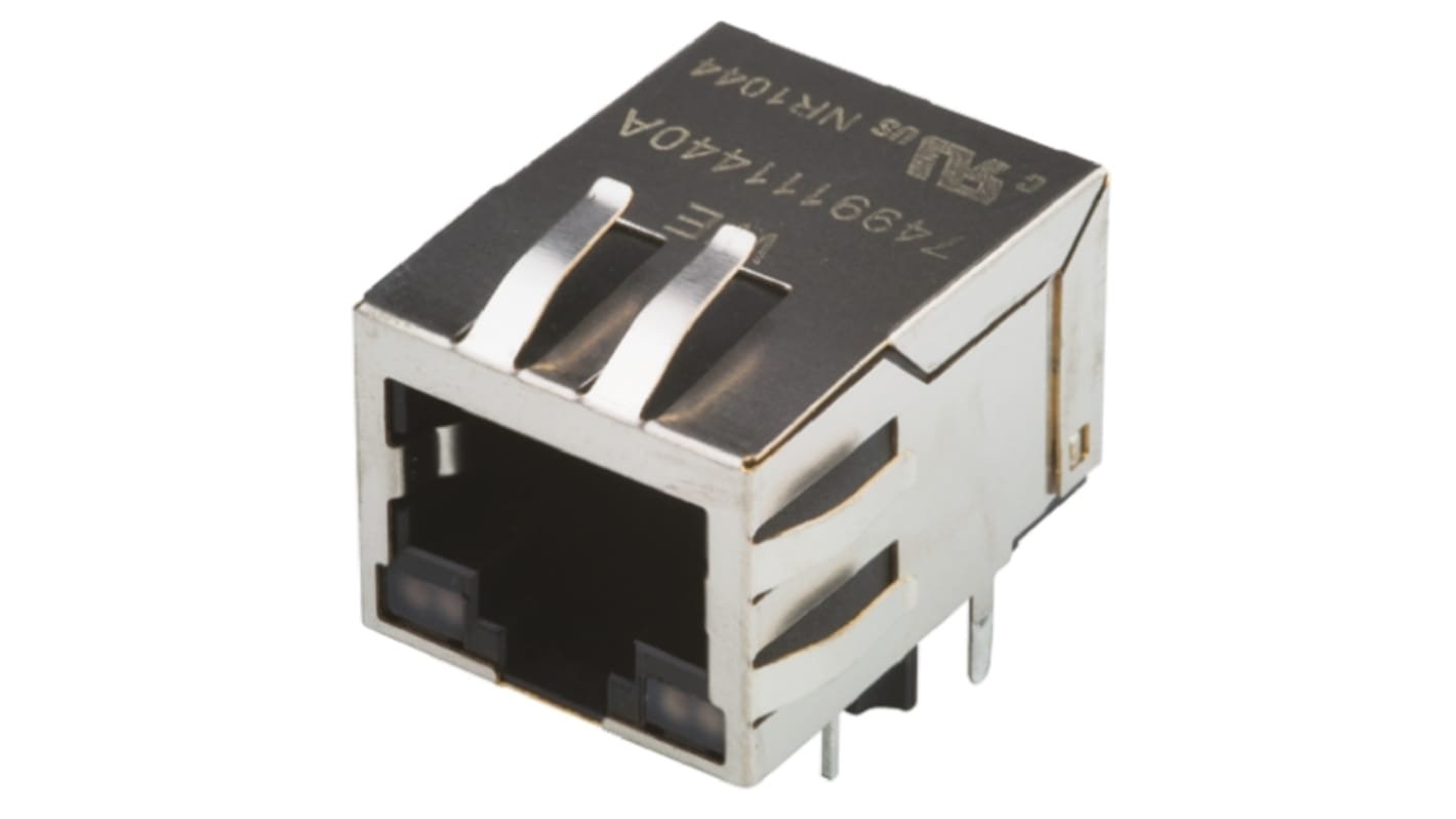 Wurth Elektronik Female RJ45 Connector, Through Hole 8C -Way