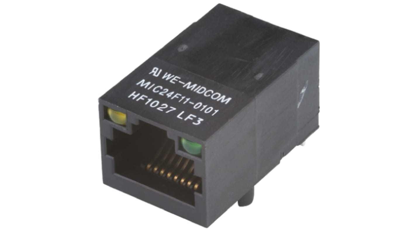 Connettore RJ45 Femmina Wurth Elektronik, Montaggio PCB