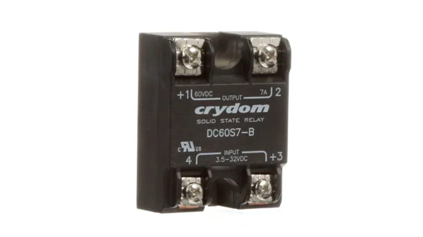Sensata Crydom DC60 Series Solid State Relay, 7 A Load, Surface Mount, 60 V dc Load, 32 V dc Control