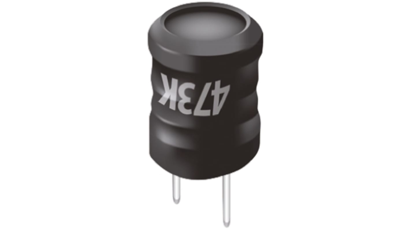 řada: RL622 100 μH ±10% Ferit max. SRF: 3.7MHz Q: 20 Idc 910mA Rdc 280mΩ Bourns