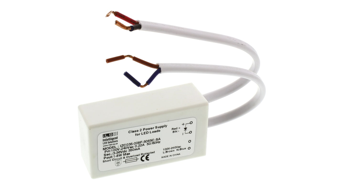 Driver de LED ILS,sortie 3 → 36V 350mA, 8W, IP65