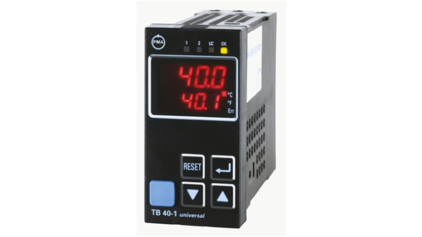 Rs-Online Termoregolatori PID P.M.A TB 40-1 90→ 250 V c.a. 96 x 48 (1/8 DIN)mm 3 uscite Relè