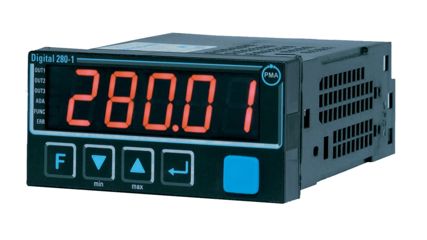Rs-Online Indicatore di temperatura P.M.A D280-1 90→ 250 V c.a. 48 x 96mm