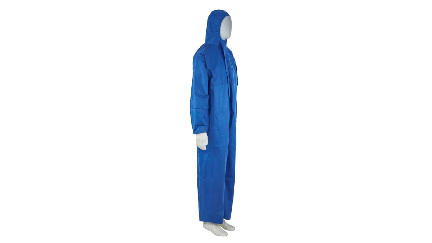 3M 4515 Einweg-Overalls XXL Blau, 186 → 194cm L. mit Kapuze Unisex, PP